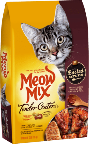 Meow Mix Tender Centers Basted Bites Chicken & Tuna Flavors
